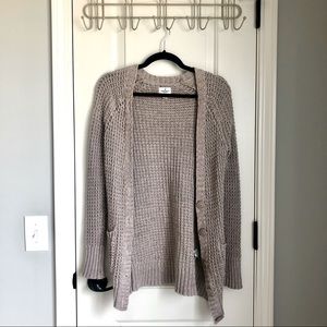 American Eagle Grey Knit Button Cardigan Size S